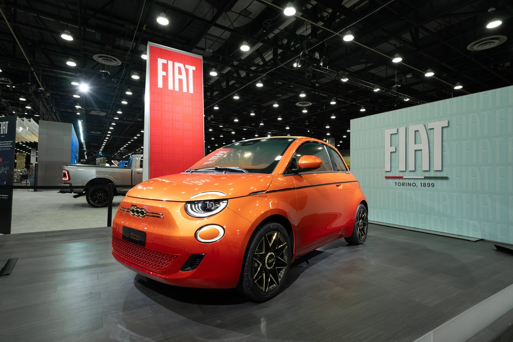 Fiat 500e em exposição